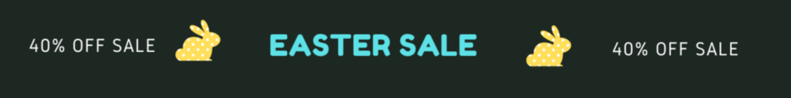 banners Easter sale